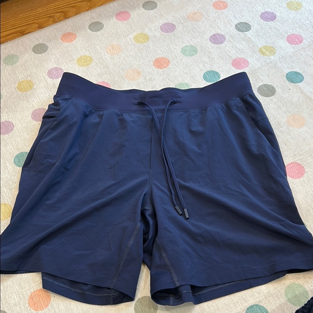 Navy Blue Athletic Shorts